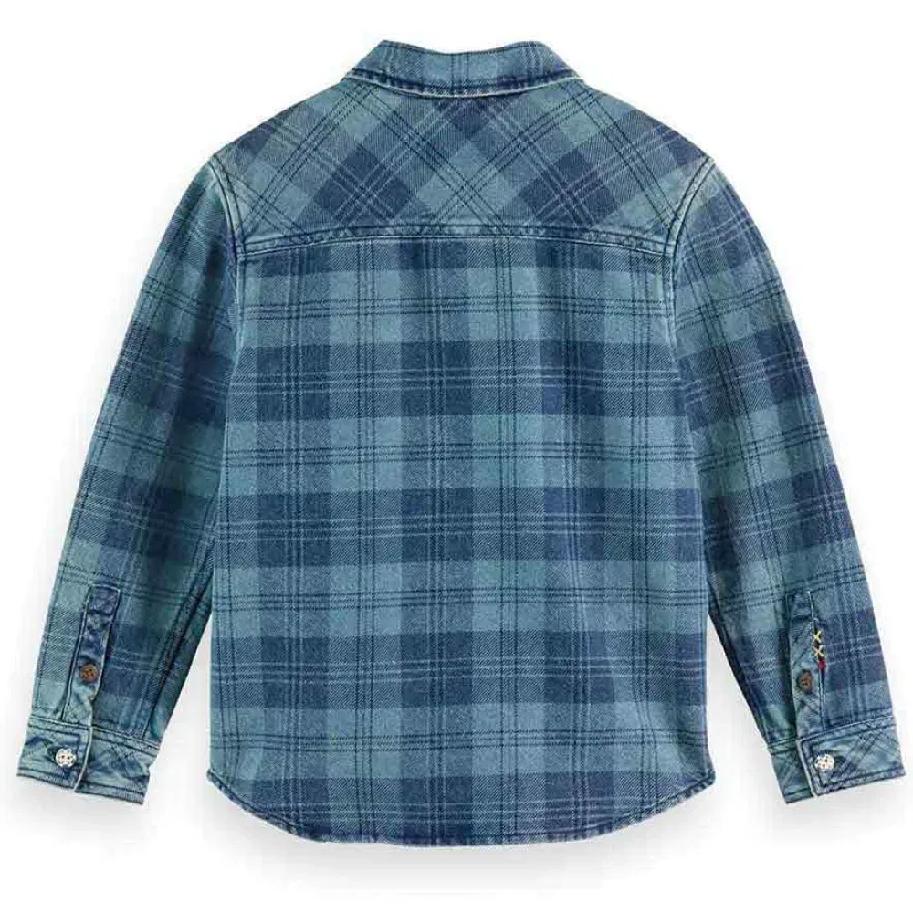 Джинсовая рубашка Overshirt Scotch & Soda, синий — фото 2