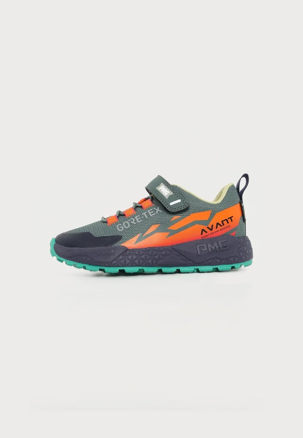 Кроссовки Goretex B&G Storm GTX 24190 Primigi, Forest Green/Orange
