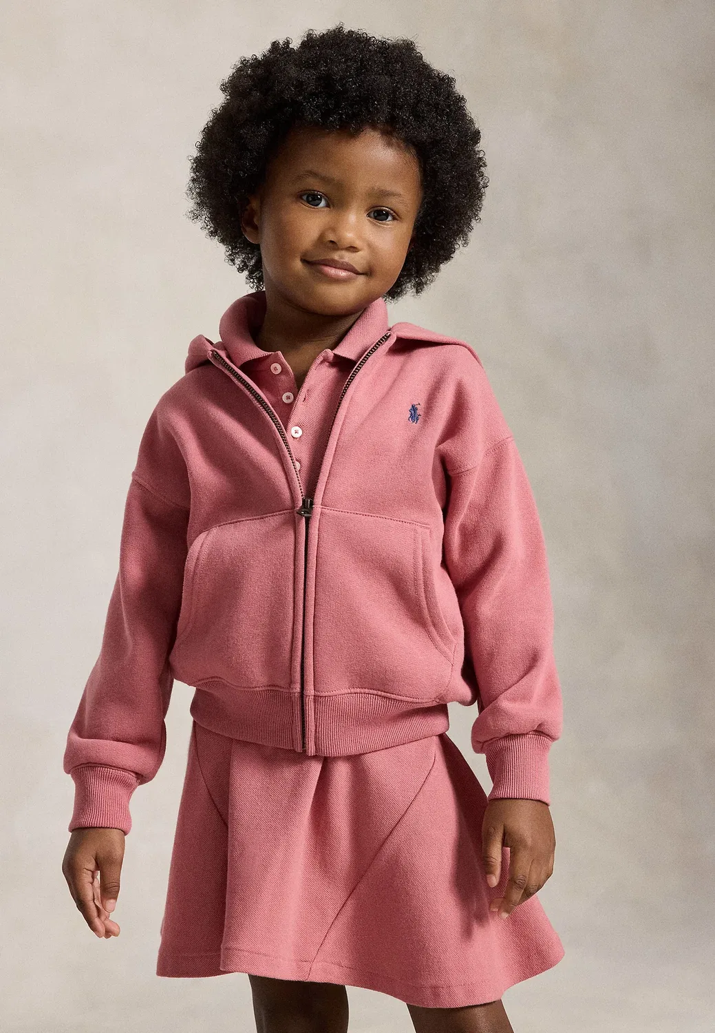 Толстовка на молнии Polo Ralph Lauren, Canvas Pink