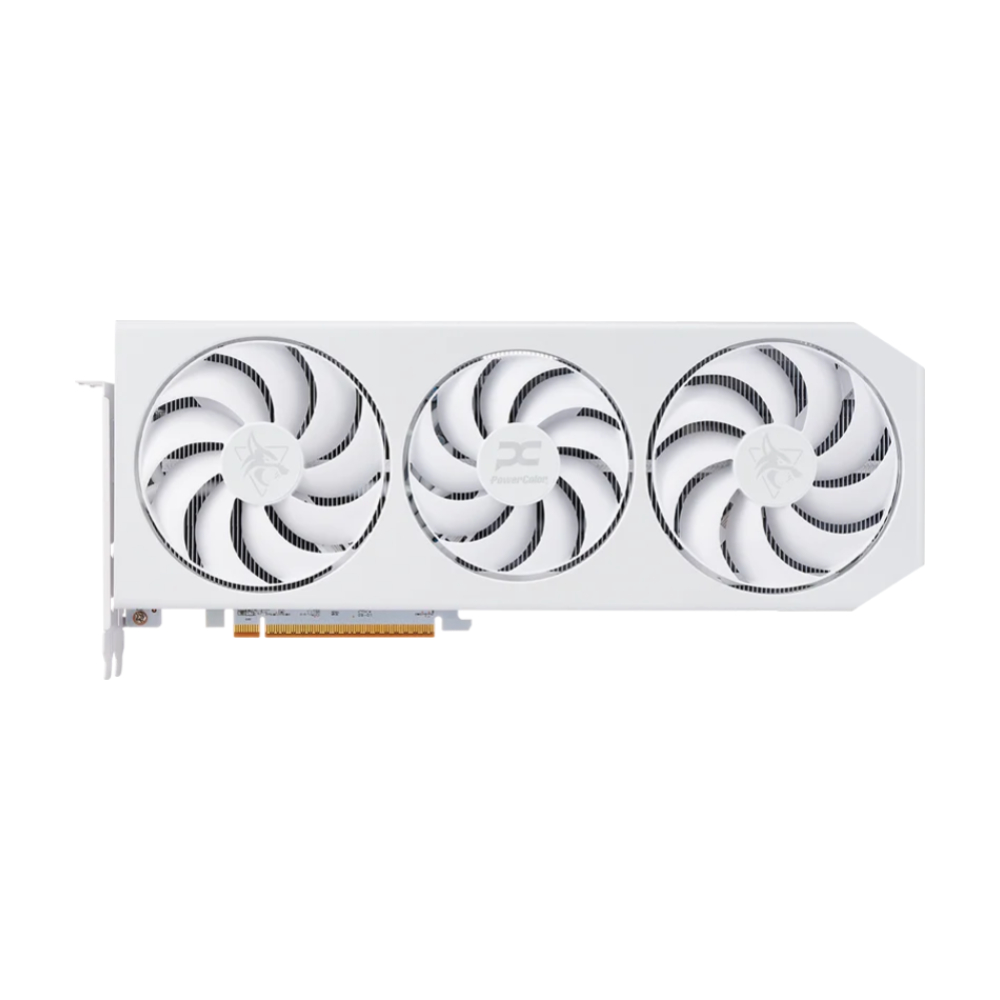 

Видеокарта PowerColor Radeon RX 9070 XT Hellhound Spectral White, 16 Гб, белый