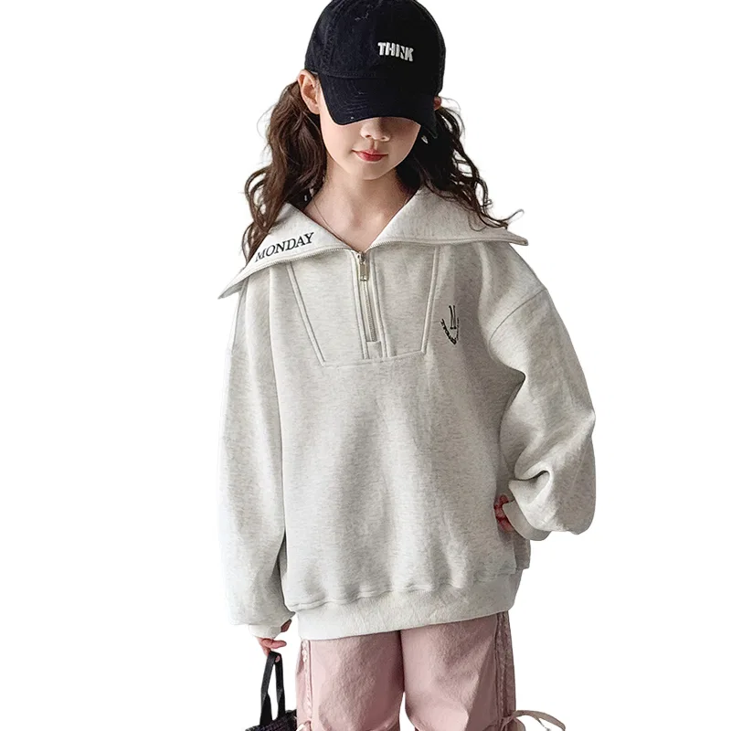 Детский свитшот хлопковый Lanza, Heather Gray