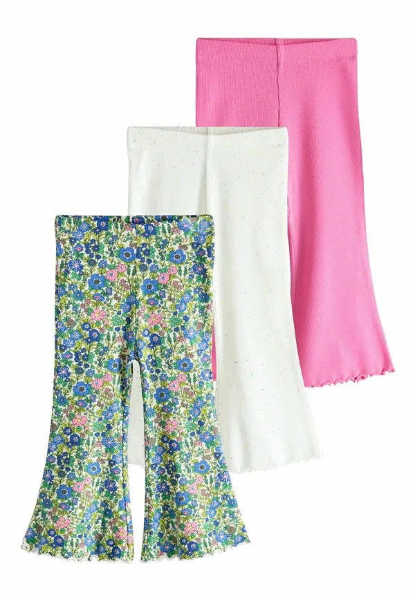Леггинсы с цветочным принтом Regular fit - flared leggings 3 pack Next, Pink Floral, розовый