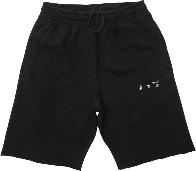 

Спортивные шорты Off-White Sprayed Caravaggio Sweatshort 'Black/White', черный