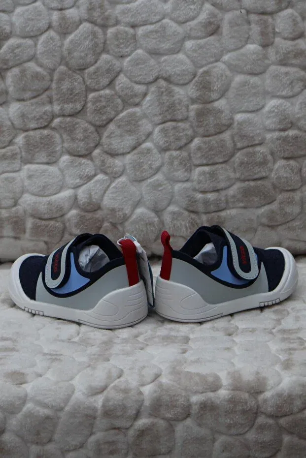 Детские ботинки для мальчиков с липучкой Vicco, Navy Blue — фото 3