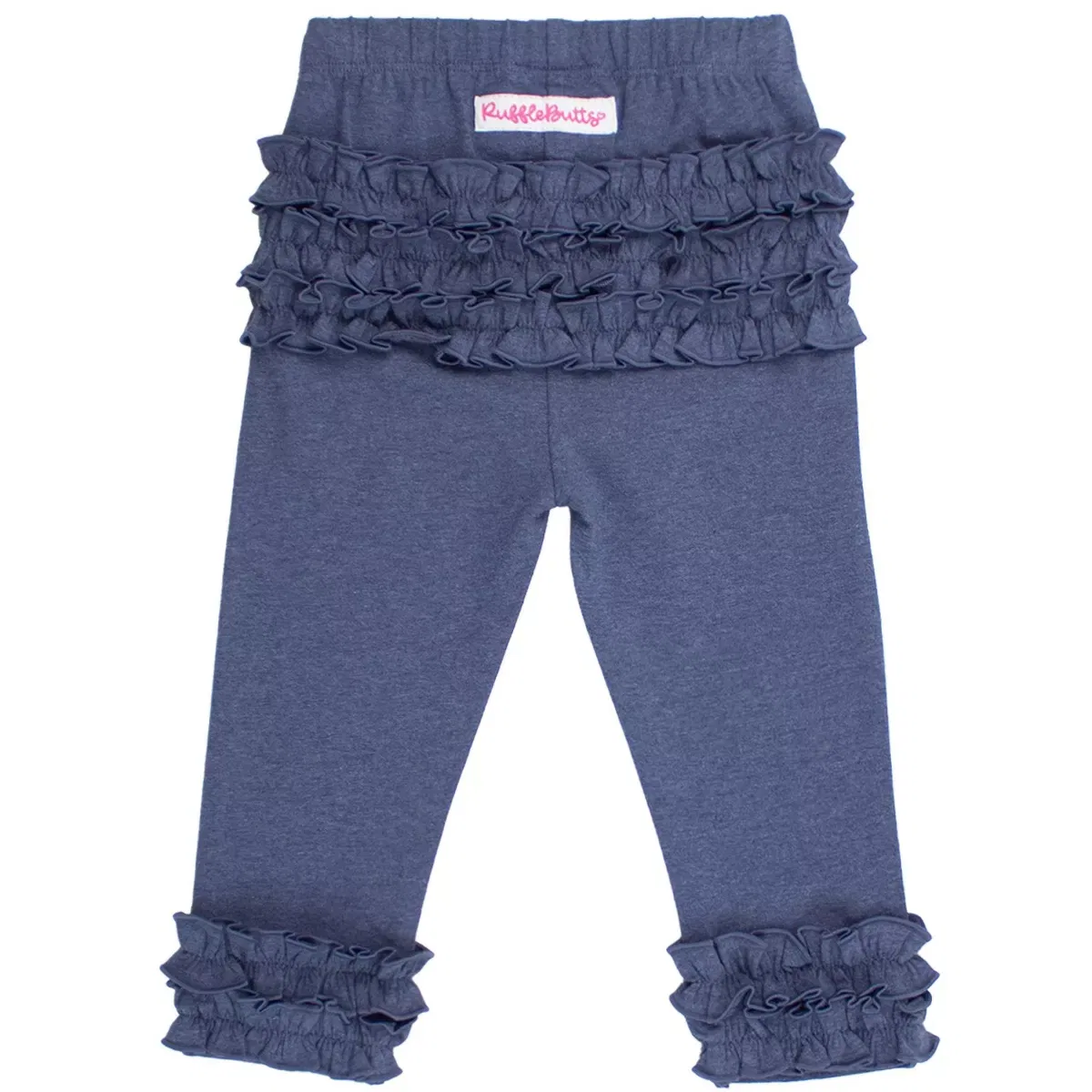Детские леггинсы для девочек с оборками RuffleButts, Faux Denim