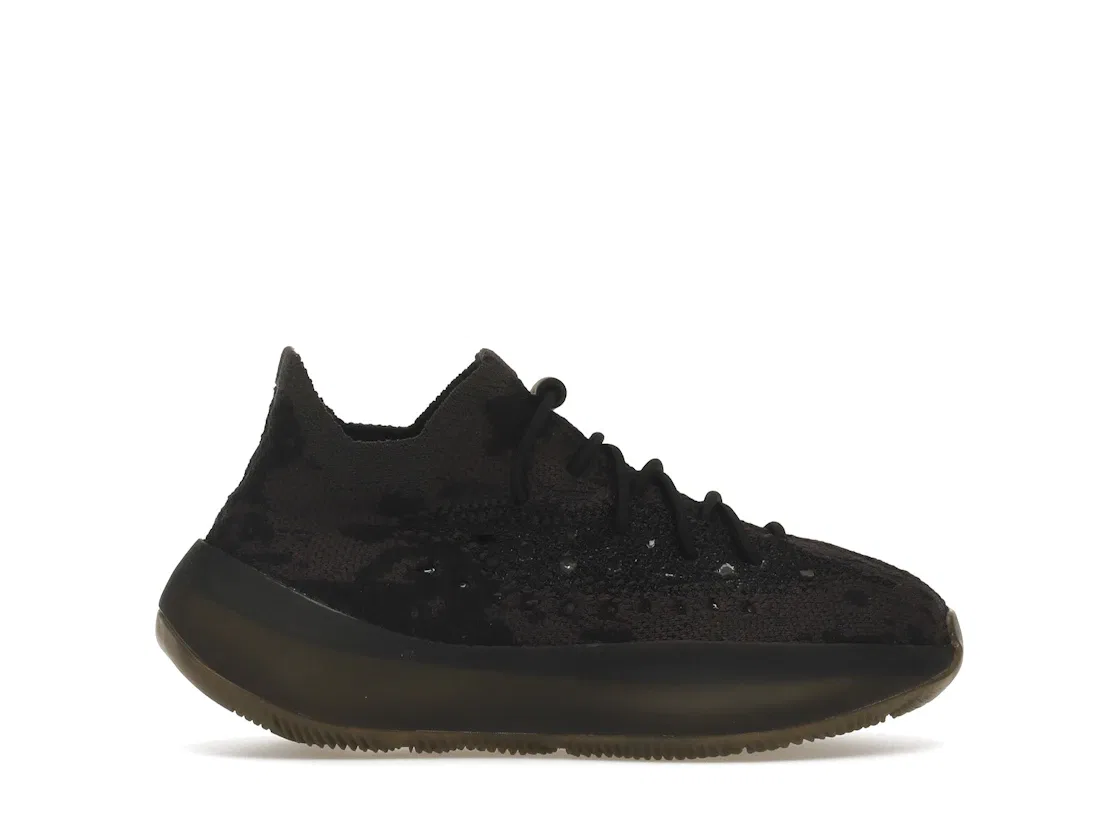 Детские кроссовки Lifestyle с принтом Adidas Yeezy Boost 380, Onyx/Onyx/Onyx