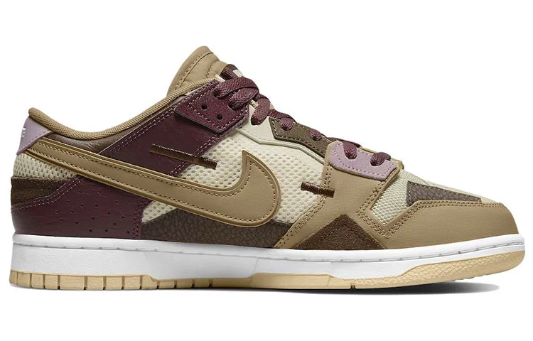 Кроссовки Nike Dunk Low Scrap, бежевый/коричневый — фото 2