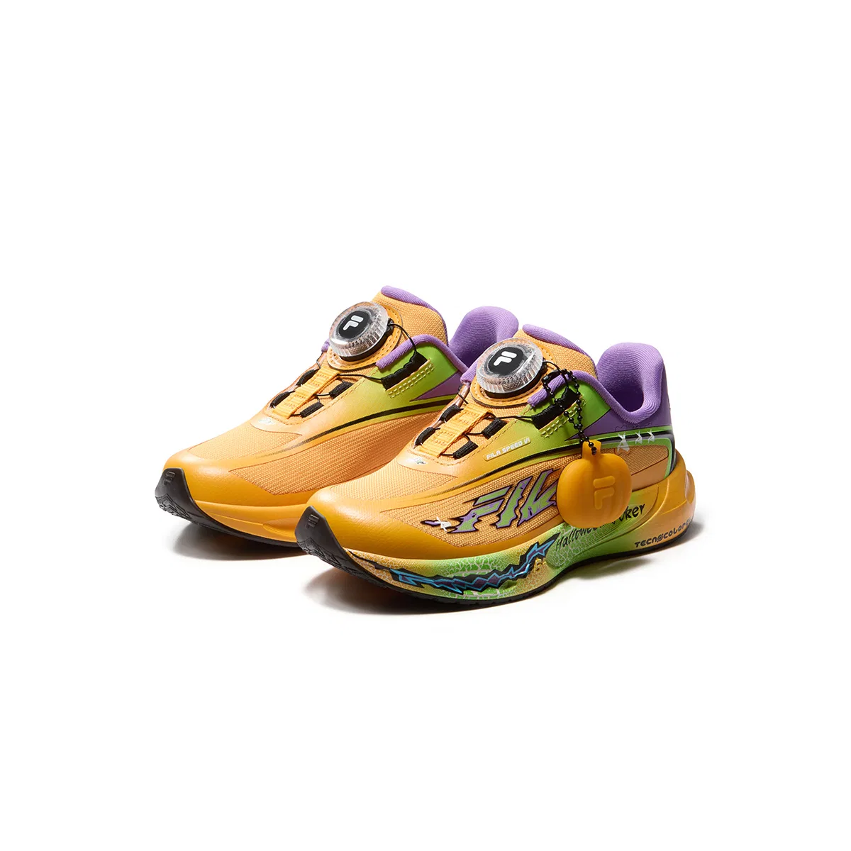 Детские кроссовки для мальчиков с принтом FILA KIDS, Radiant Yellow/Jasmine Green — фото 4