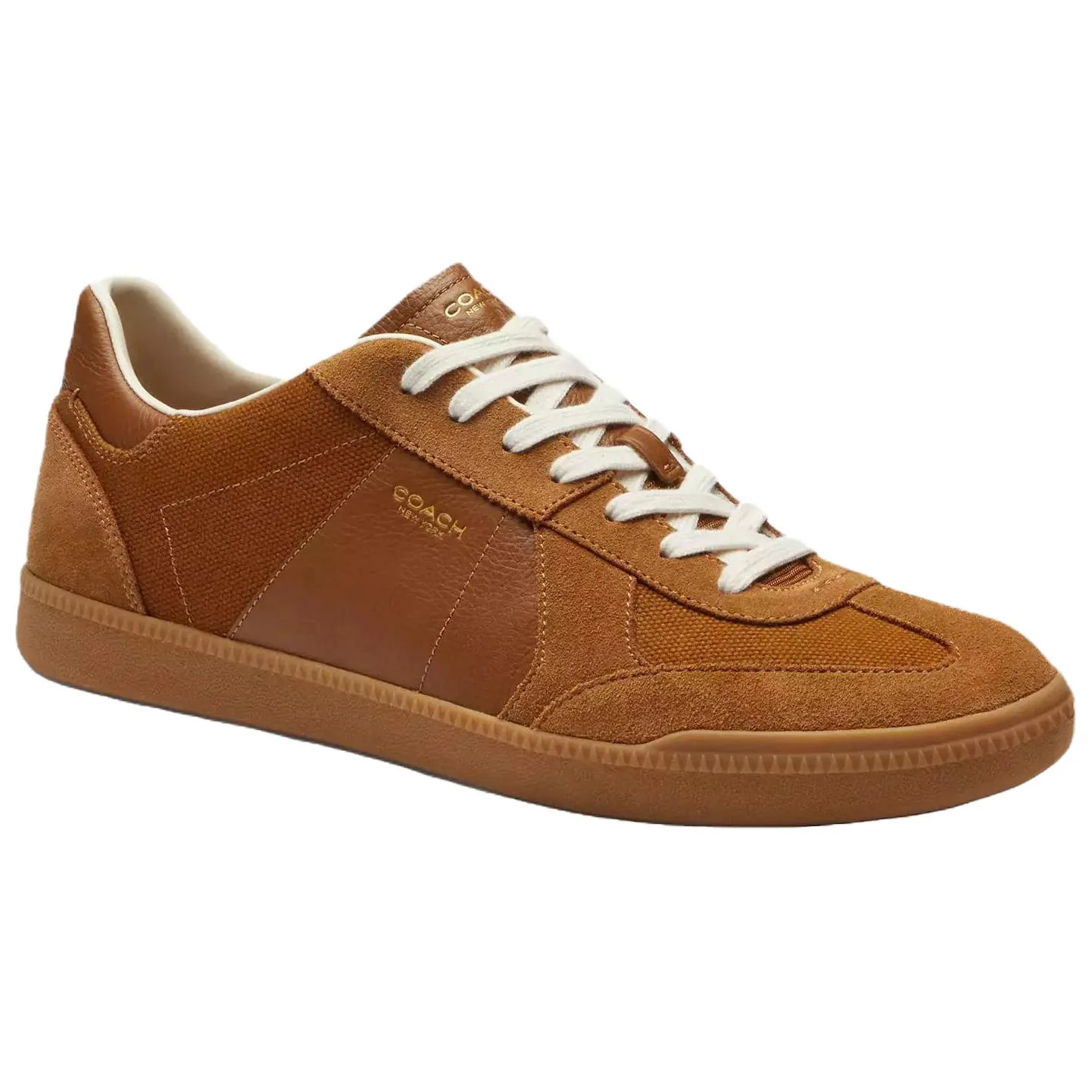 COACH Кроссовки Ellis Leather Low top Skateboard мужские коричневые — фото 4