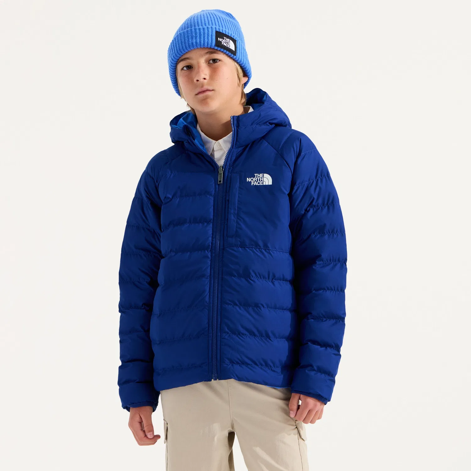Куртка детская утепленная с капюшоном двусторонняя Reversible Perrito The North Face, Bold Blue