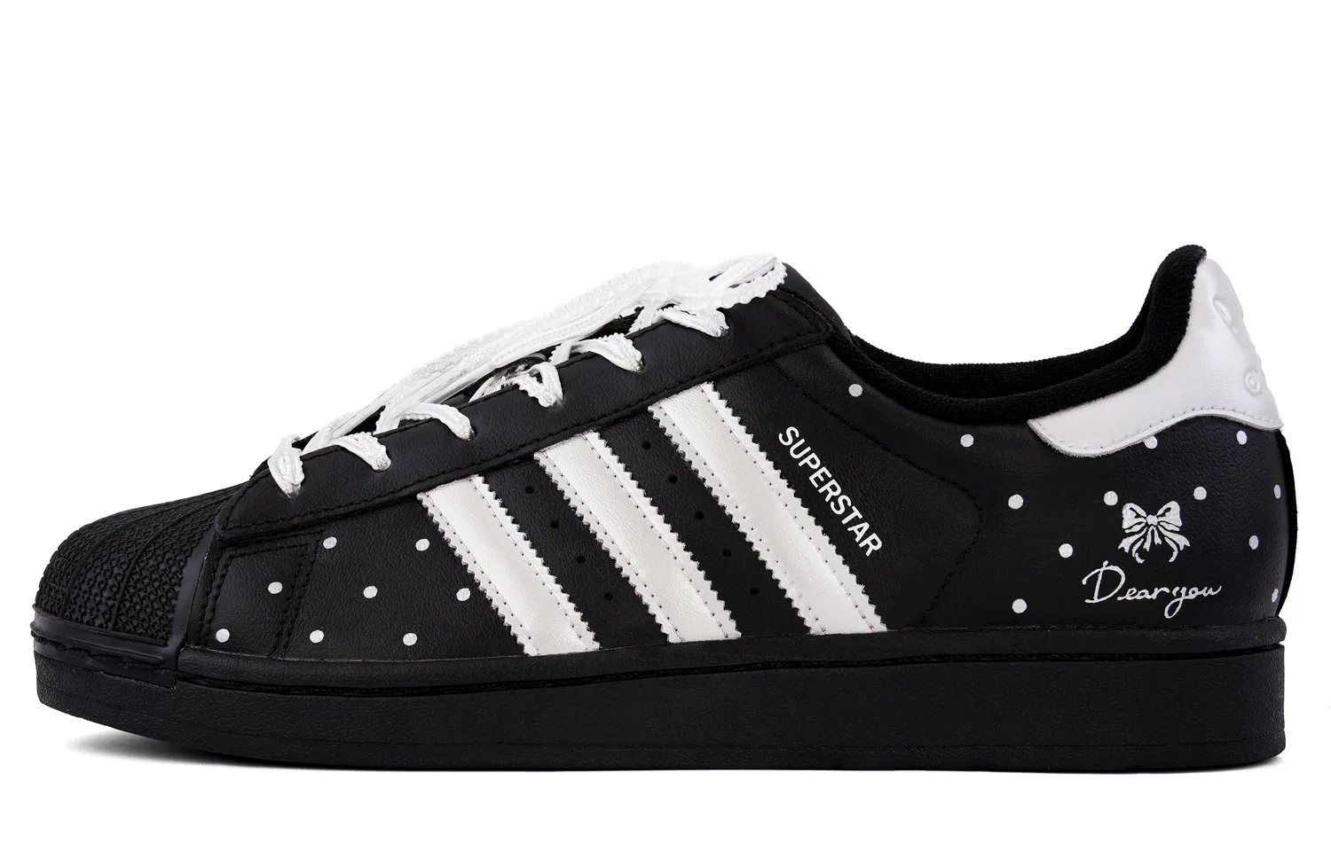 Детские кроссовки-скейтборд с принтом Superstar 2 Adidas Originals, Black Silver — фото 3
