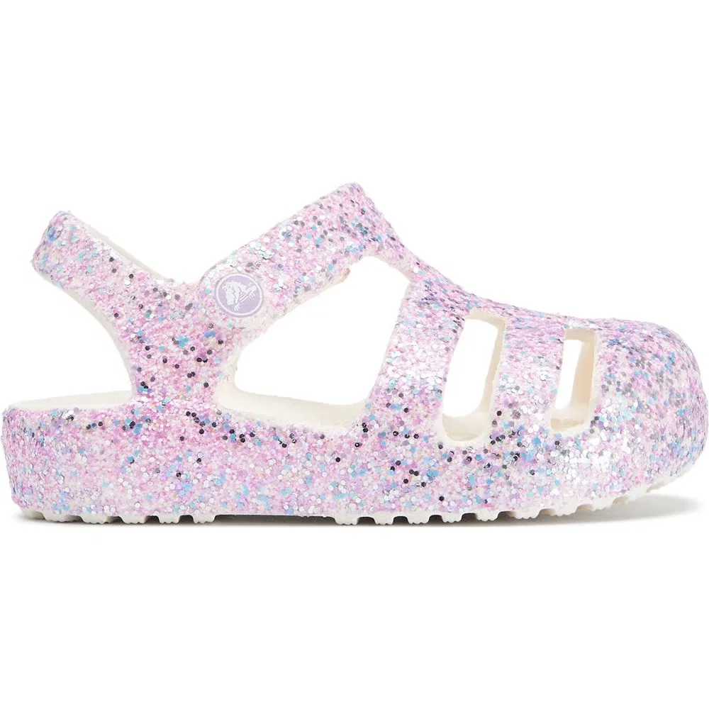 Классические детские сандалии для малышей Crocs, Chalk Glitter — фото 2