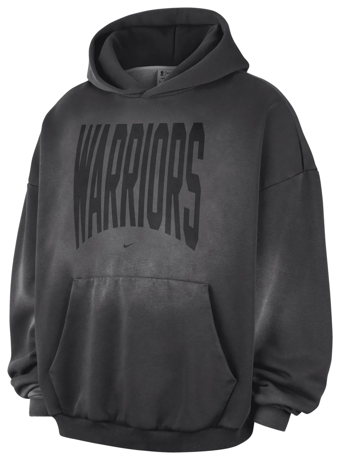 Мужская толстовка с капюшоном Therma-FIT Warriors Wash Nike, серый — фото 4