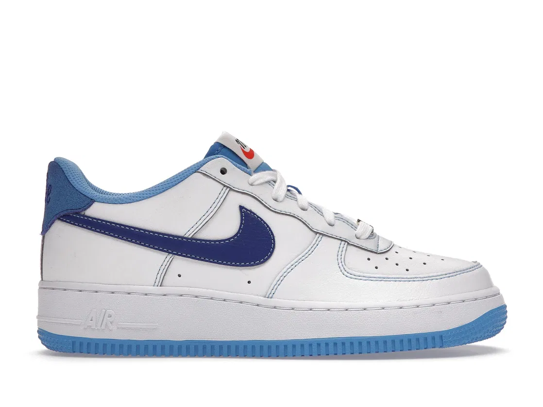 Детские кроссовки с низким верхом Nike Air Force 1 Low S50 Nike, White/Deep Royal Blue/University Blue