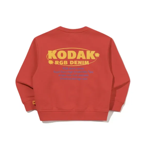 Свитшот детский, с логотипом, Kodak Kids, красный — фото 2