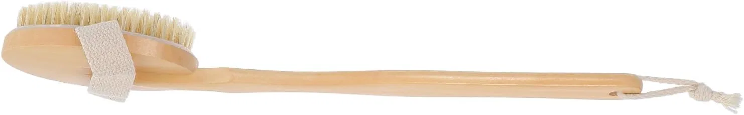 Щетка для тела с длинной ручкой Beavorty, 42.5x7x3.5 см, Beige