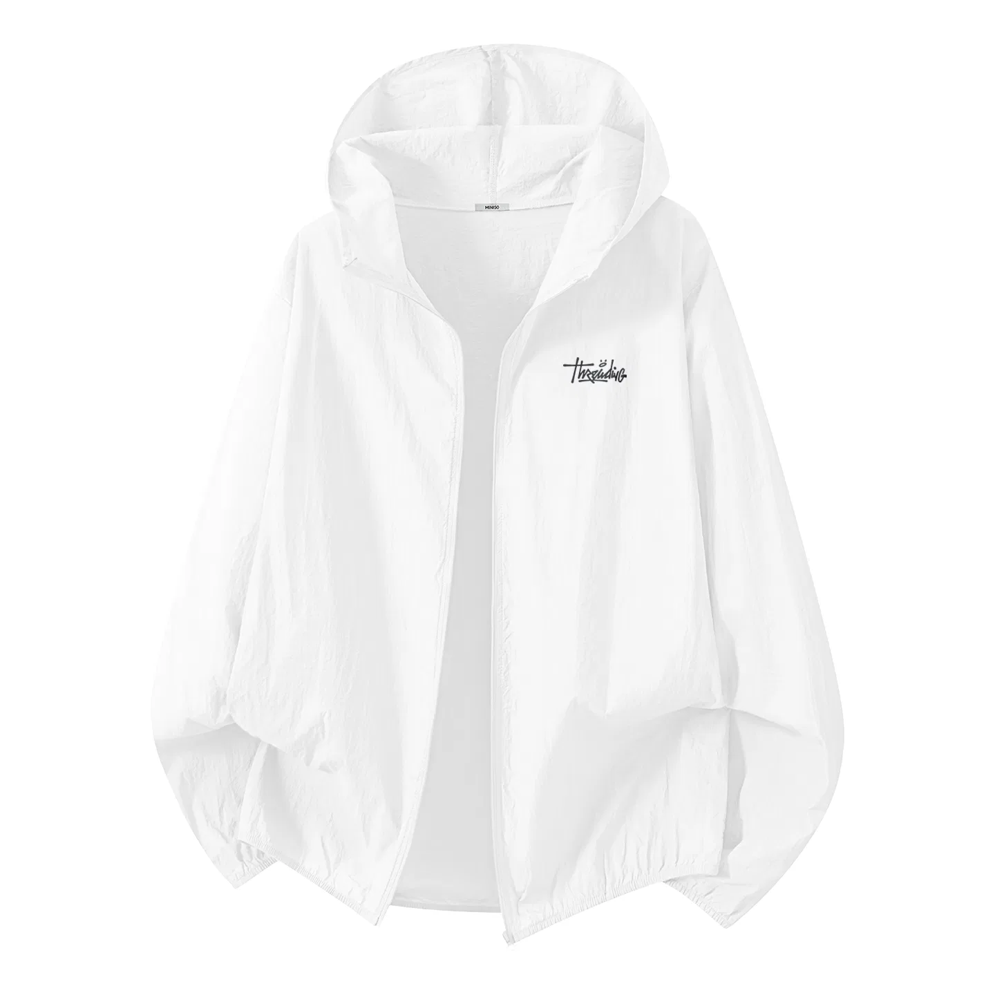 Детская ветровка с хлопковой подкладкой MINISO, Color: [Super-Light 0 Sensations]Light Gray (Thoughts Spreading Chest Logo) — фото 4