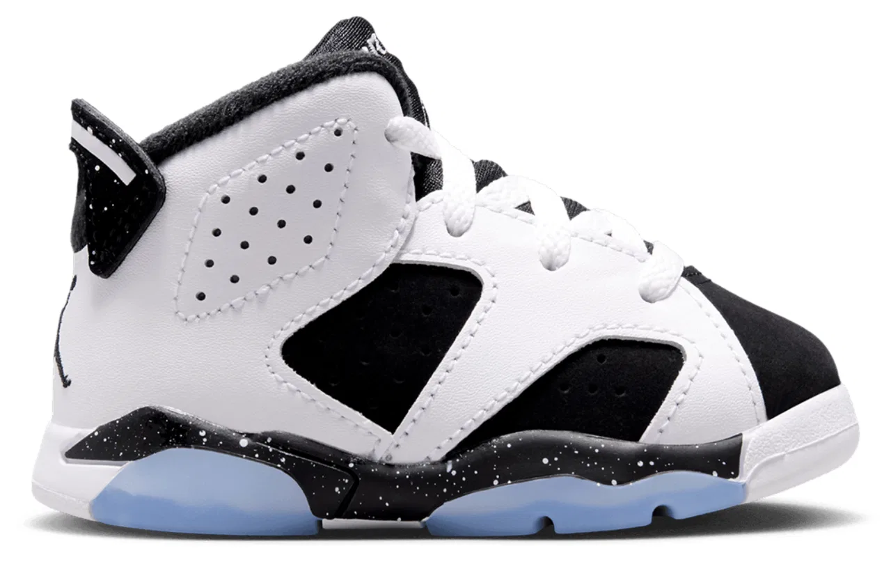Детские кроссовки для мальчиков с высоким берцем Jordan Retro 6 Jordan, Black/White/Black