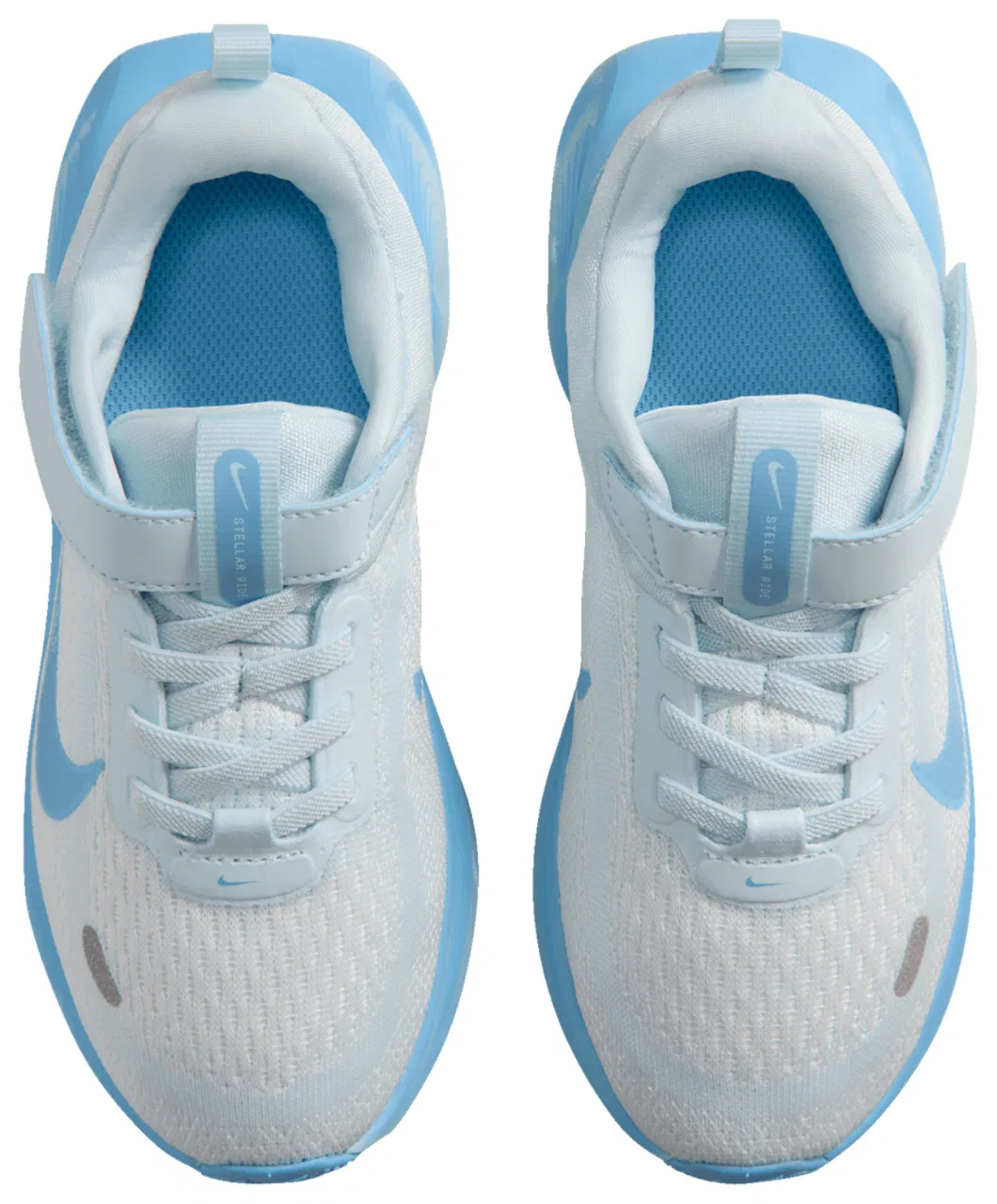 Детские кроссовки для мальчиков с дышащим верхом Nike Stellar Ride, Football Blue Summit White Glacier Blue — фото 4