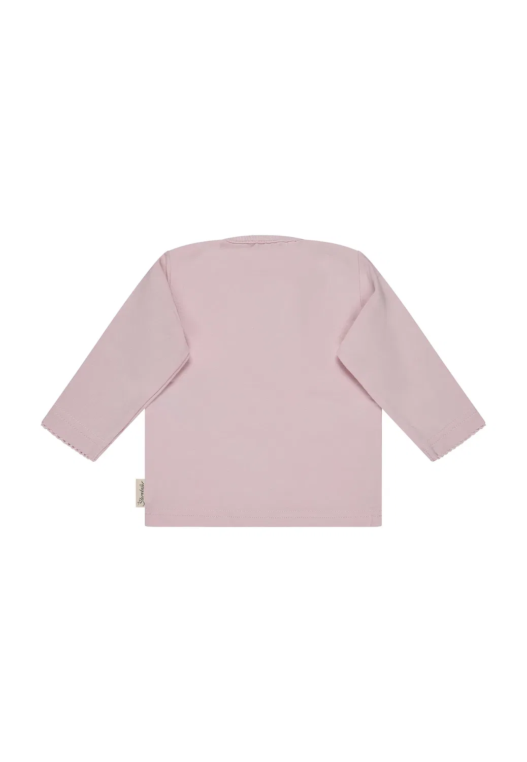 Langarmshirt mit volants und knöpfen am halsausschnitt - топ с длинными рукавами Sterntaler, Puderrosa — фото 2