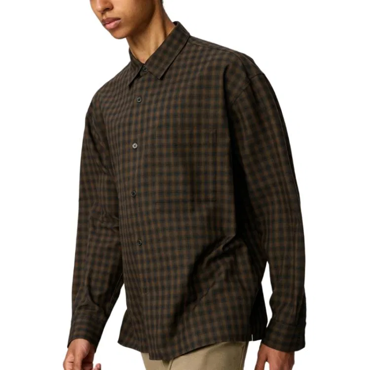 Рубашка мужская UNIQLO C Collection Shirts, Umber — фото 4