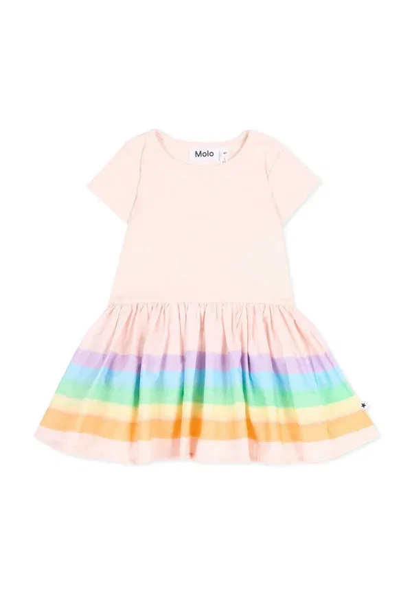 Платье полосатое Vestiti Molo, pink, розовый