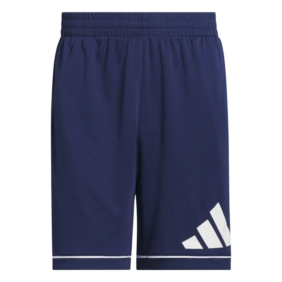 Спортивные шорты ADIDAS PERFORMANCE свободного кроя «Basketball Badge of Sport» темно-синего цвета
