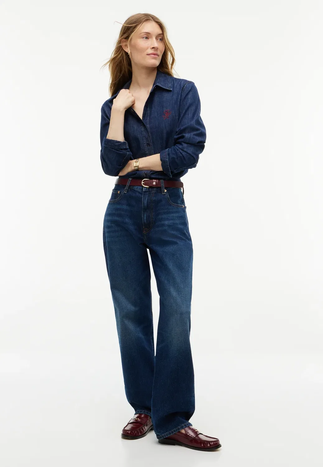 Сара прямые джинсы Tommy Hilfiger, Dark Blue Denim — фото 2