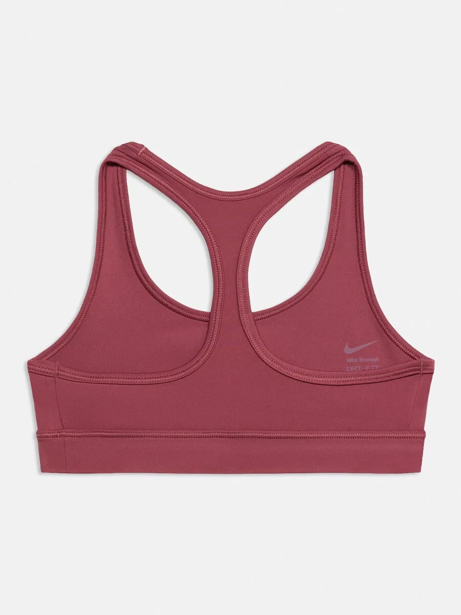 Топ NIKE Performance Underwear с логотипом 'Swoosh' темно-розового цвета — фото 2
