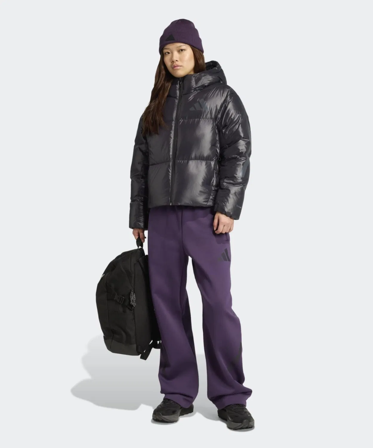 Женская куртка-пуховик с капюшоном Climawarm Adidas Z.N.E., Black — фото 4