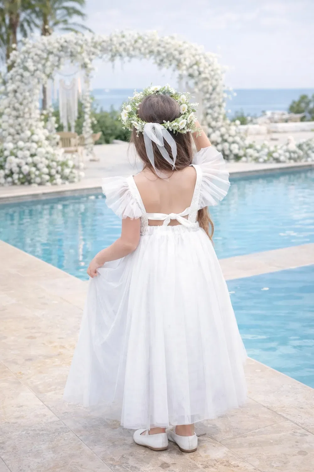 Платье Sofia Uk Flower Girl Boutique, White