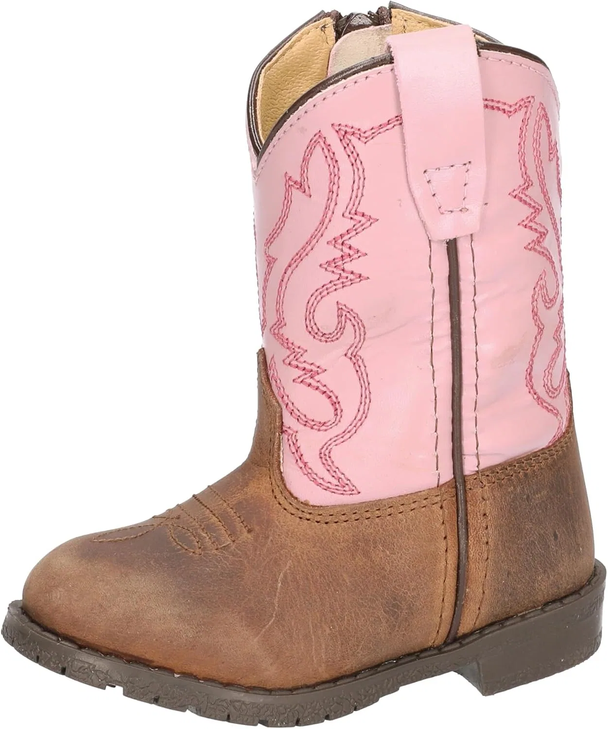 Детские ботинки для мальчиков с принтом HOPALONG Smoky Mountain Boots, Brown Distress/Pink