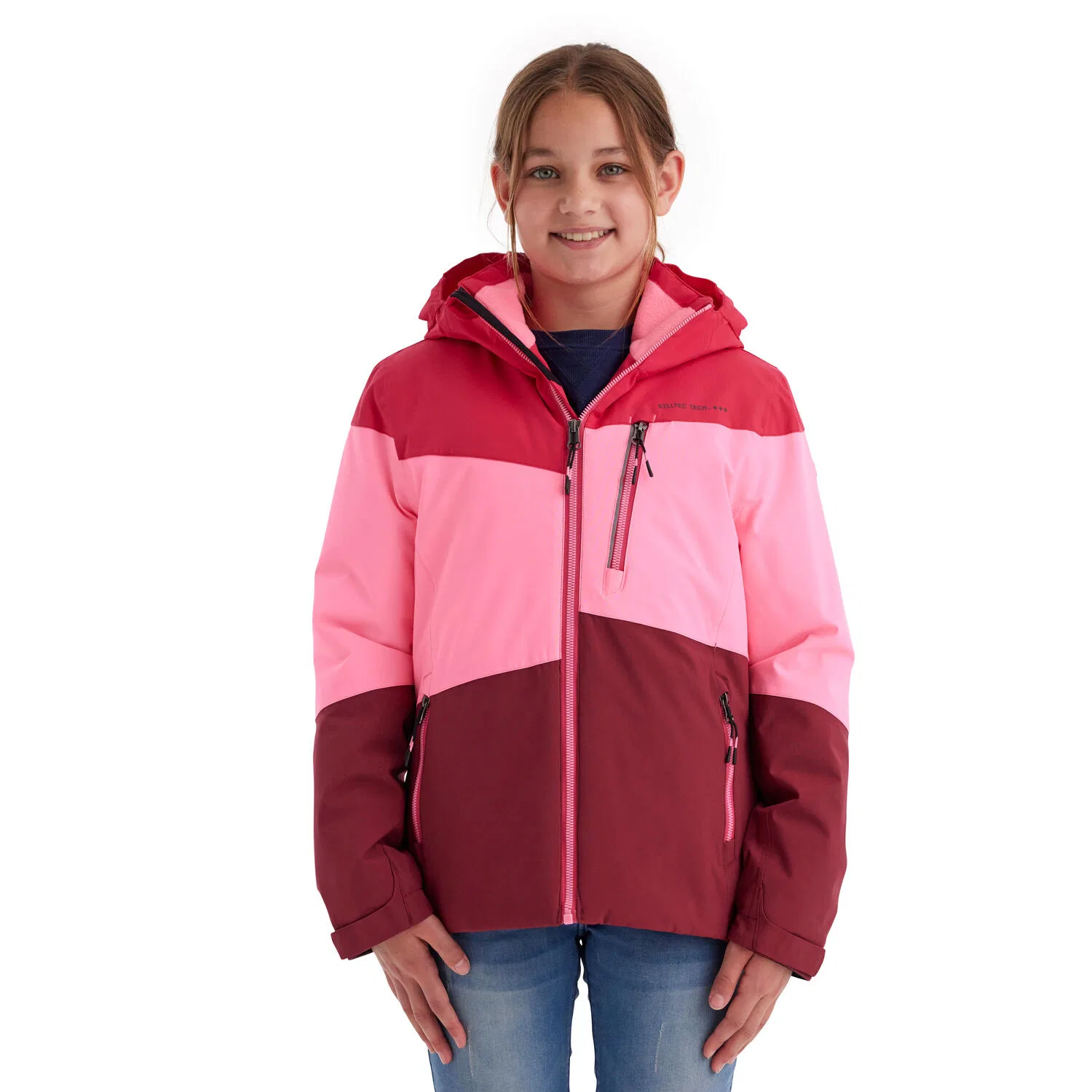 Детская куртка для девочек с капюшоном KOW 170 GRLS JCKTS Killtec, Rosa — фото 3