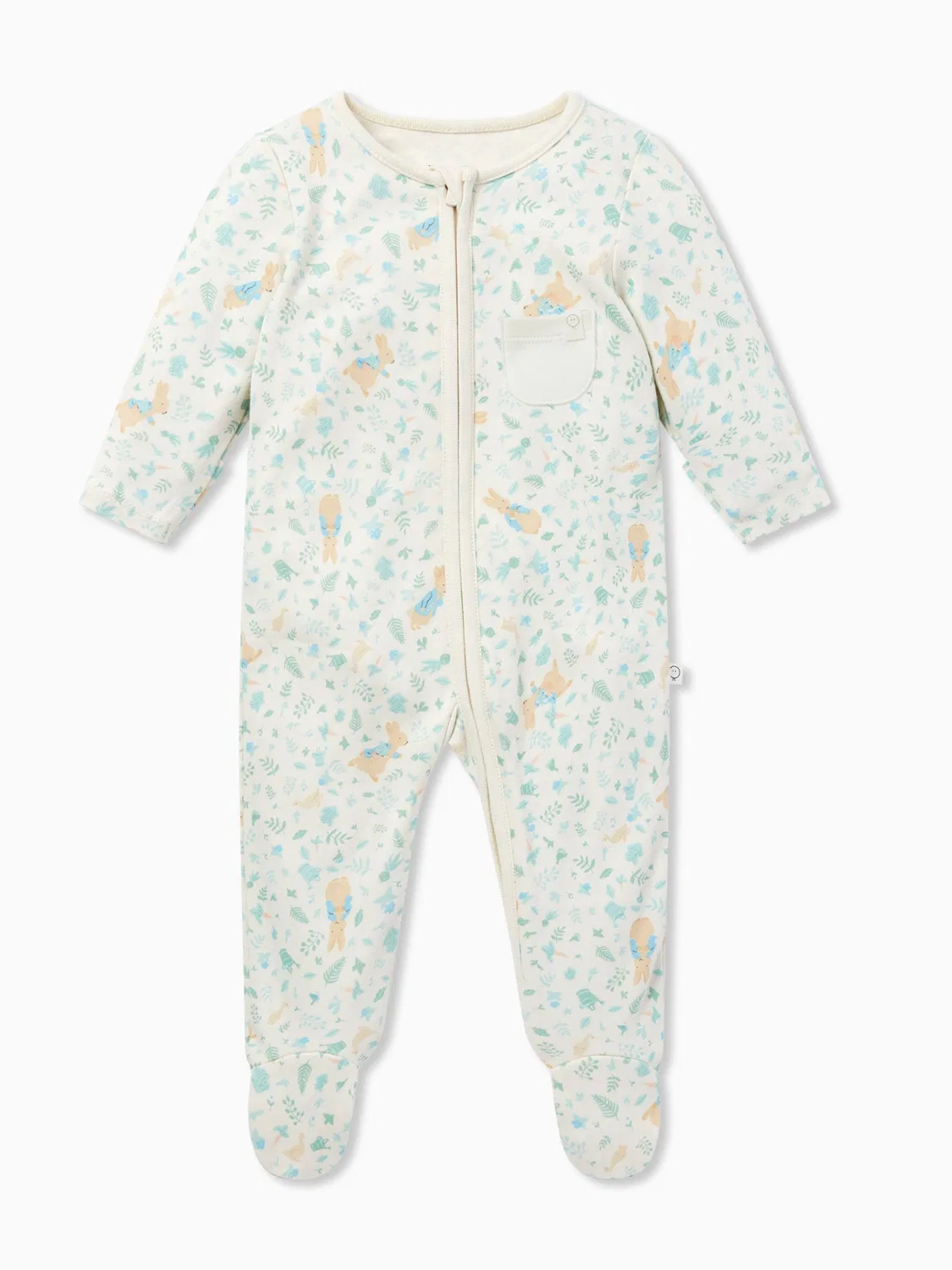 Слип-комбинезон Peter Rabbit, Clever Sleepsuit Mori, кремовый — фото 4