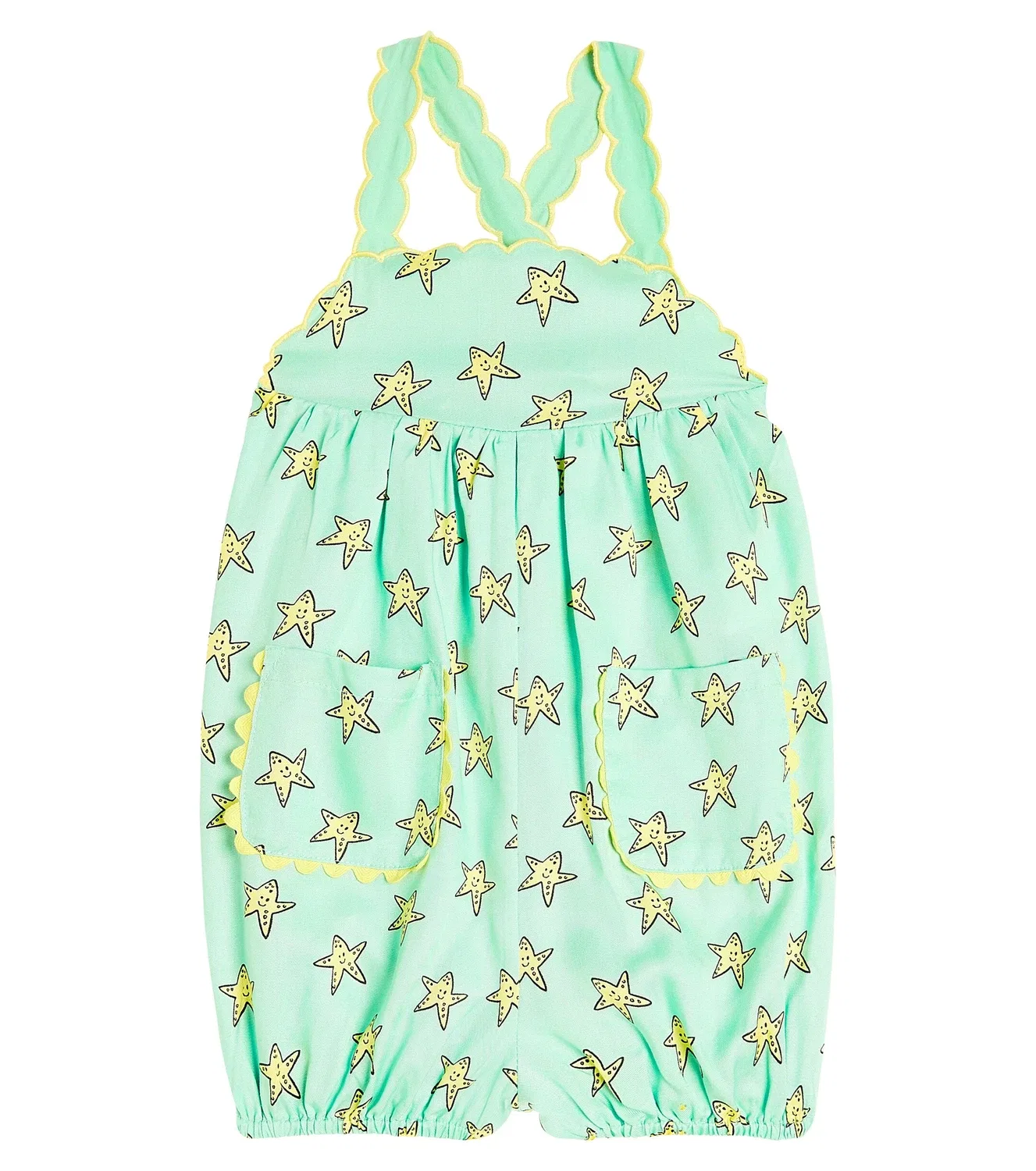 Комбинезон с вышивкой Stella Mccartney Kids, зеленый