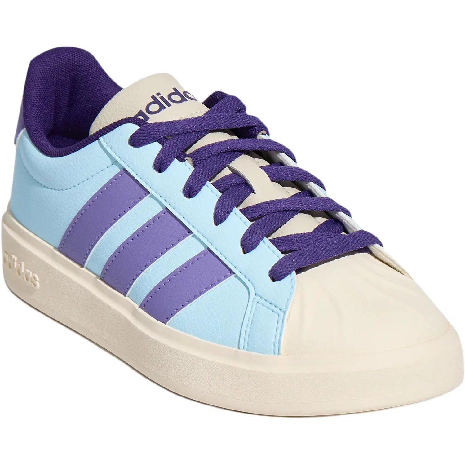 Детские кроссовки для скейтбординга STREETTALK Adidas, Snow Crystal Blue/Magical Light Purple/Miracle Bauxite Brown — фото 4