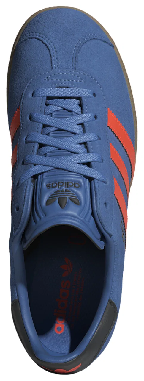 Кроссовки для мальчиков Gazelle Adidas, цвет Black/Solar Orange/Focus Blue — фото 4