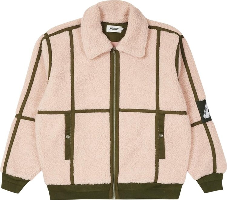

Куртка Palace Sherpa Flight Jacket 'Pink/Olive', розовый