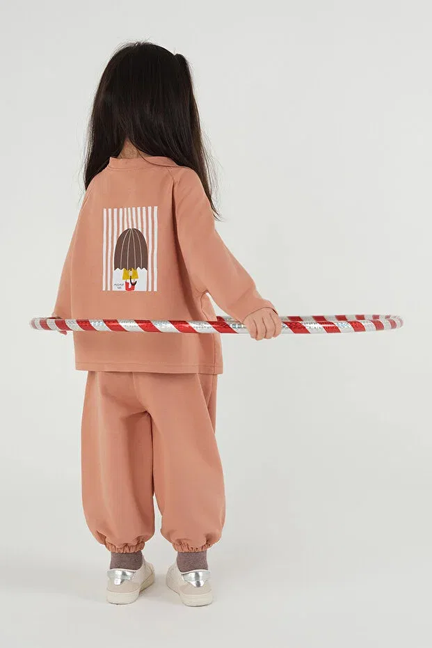 Детская футболка с принтом с длинным рукавом Mioma Kids, Orange