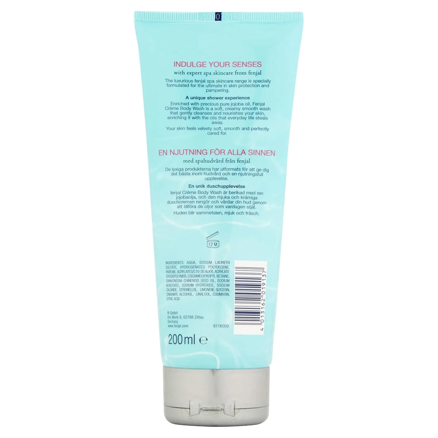 Крем-гель для душа Fenjal Classic Crème Body Wash, 200 мл, набор 6 шт — фото 3