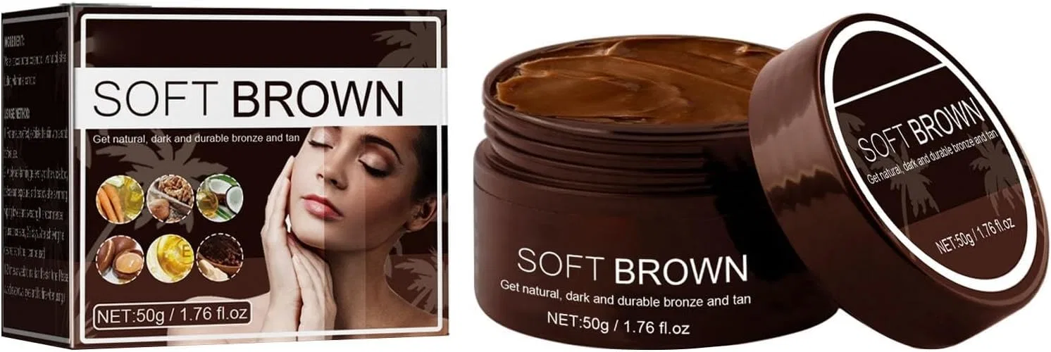 Крем для загара Soft Brown с витамином E и маслом какао