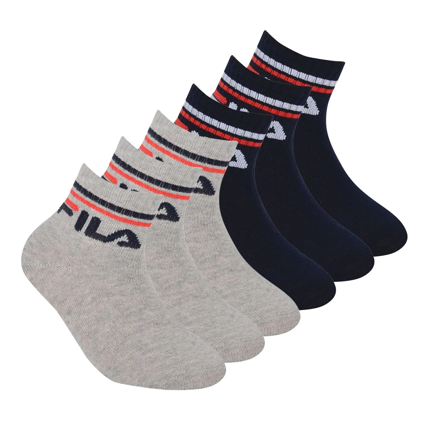 Детские носки Stretch-Quarter Junior Socks Fila, Bunt Petrolblau