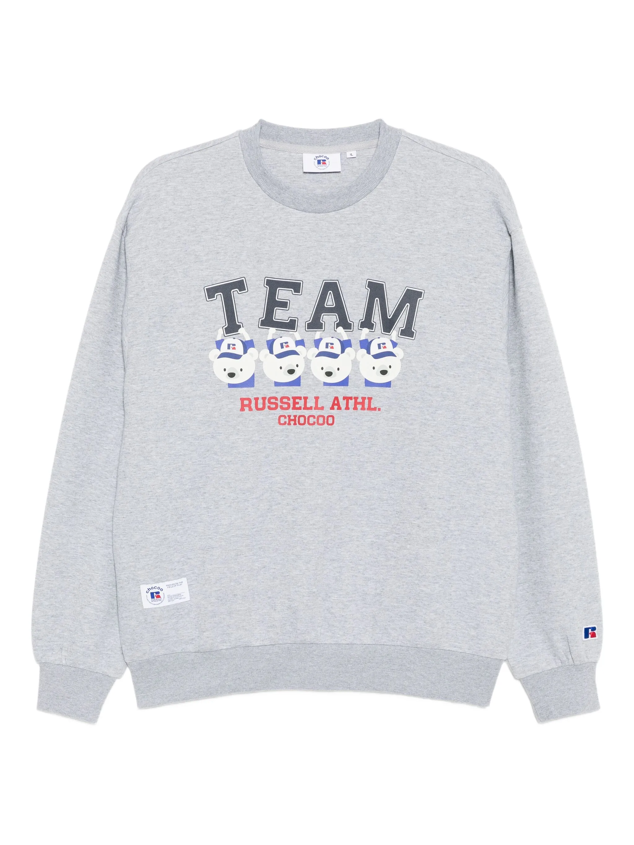 

Футболка с графичным принтом из коллаборации с Russell Athletic Chocoolate, серый