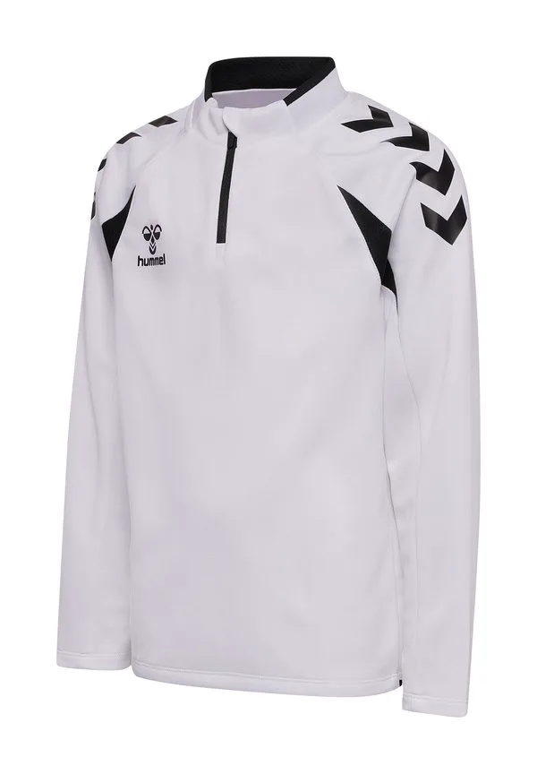 2.0 топ с длинными рукавами и молнией до середины груди Hummel, White Black — фото 4
