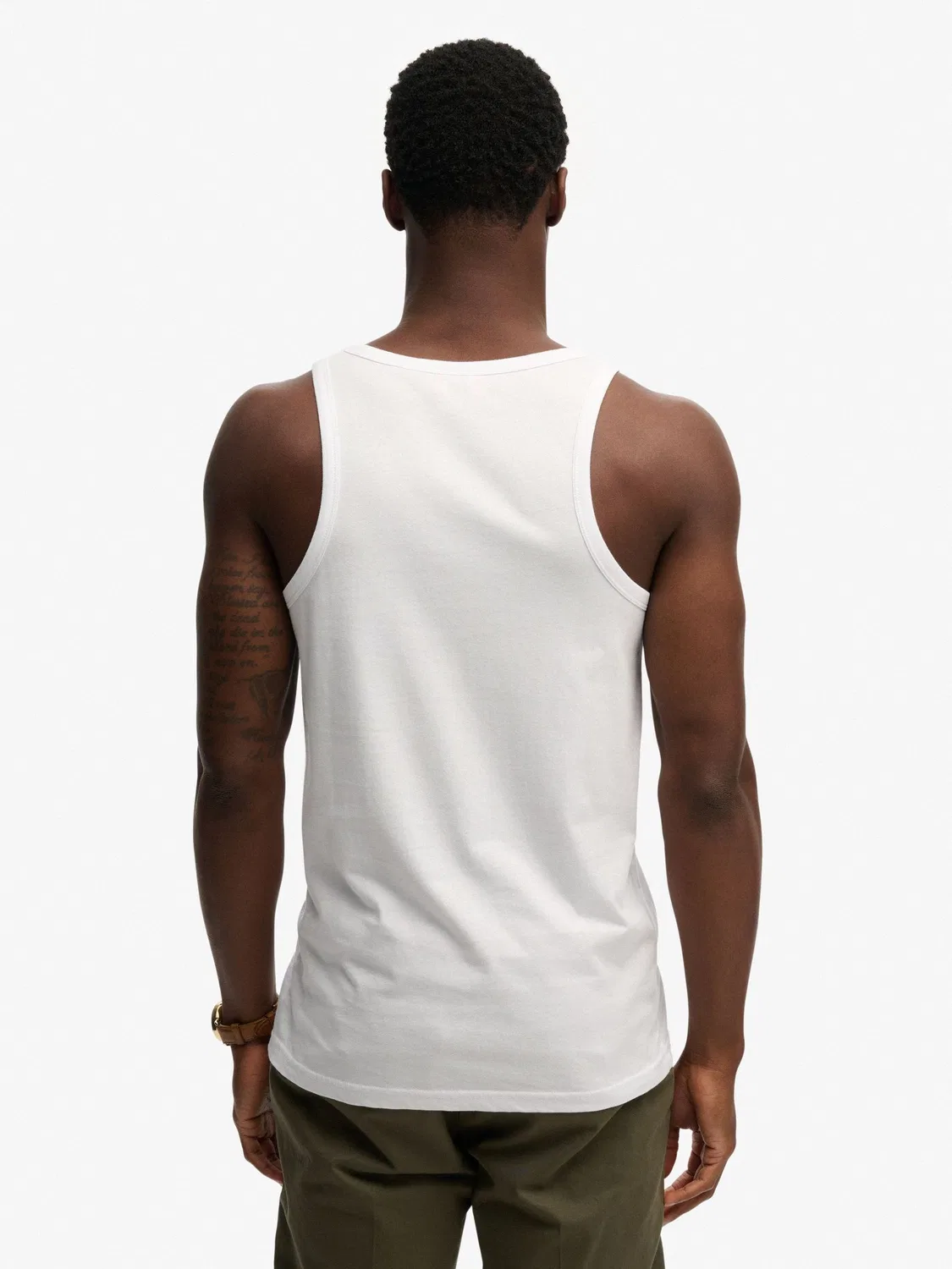 Майка Essential Logo Vest Superdry, белый — фото 2