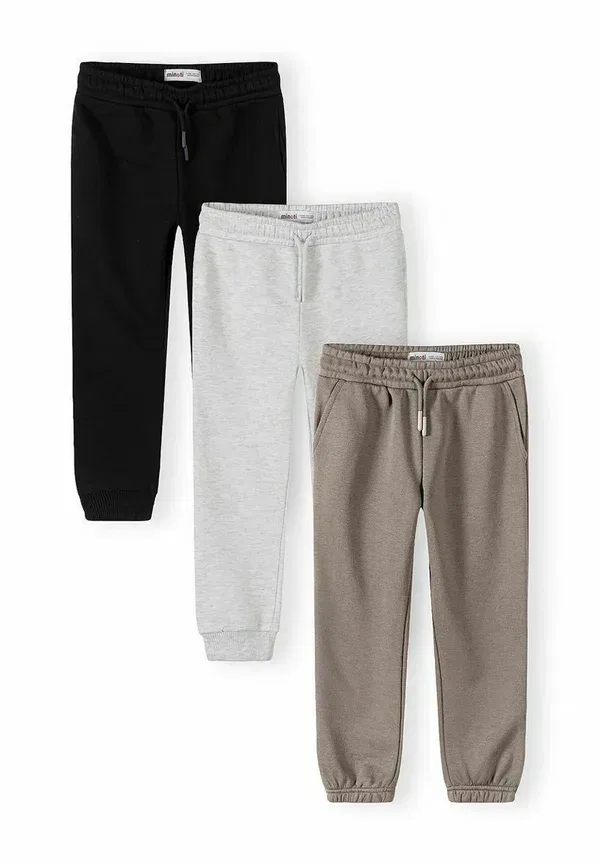 Комплект из 3 брюк Marl Classics Joggers Minoti Black, Grey, Beige, черный/серый/бежевый