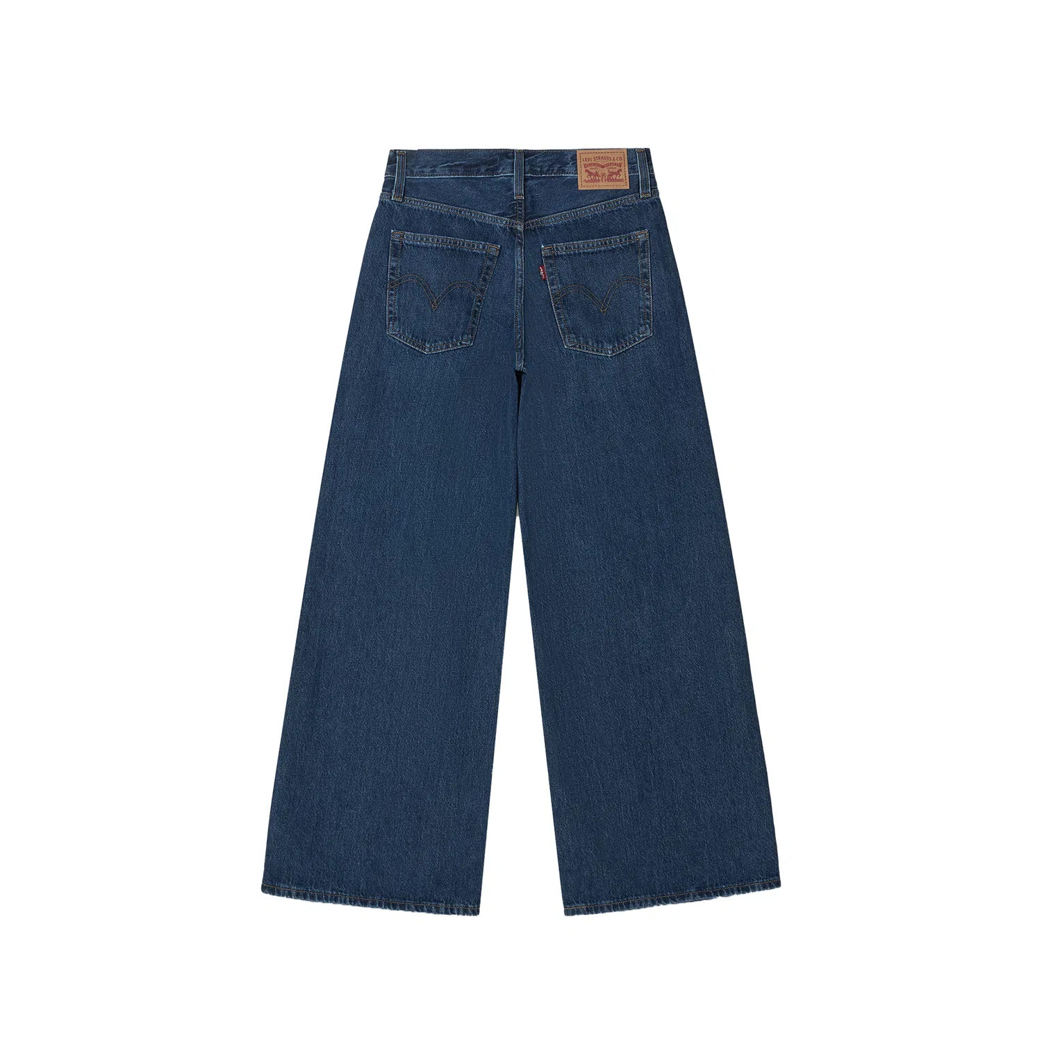 Женские джинсы с широкими штанинами Medium Blue Levis — фото 3
