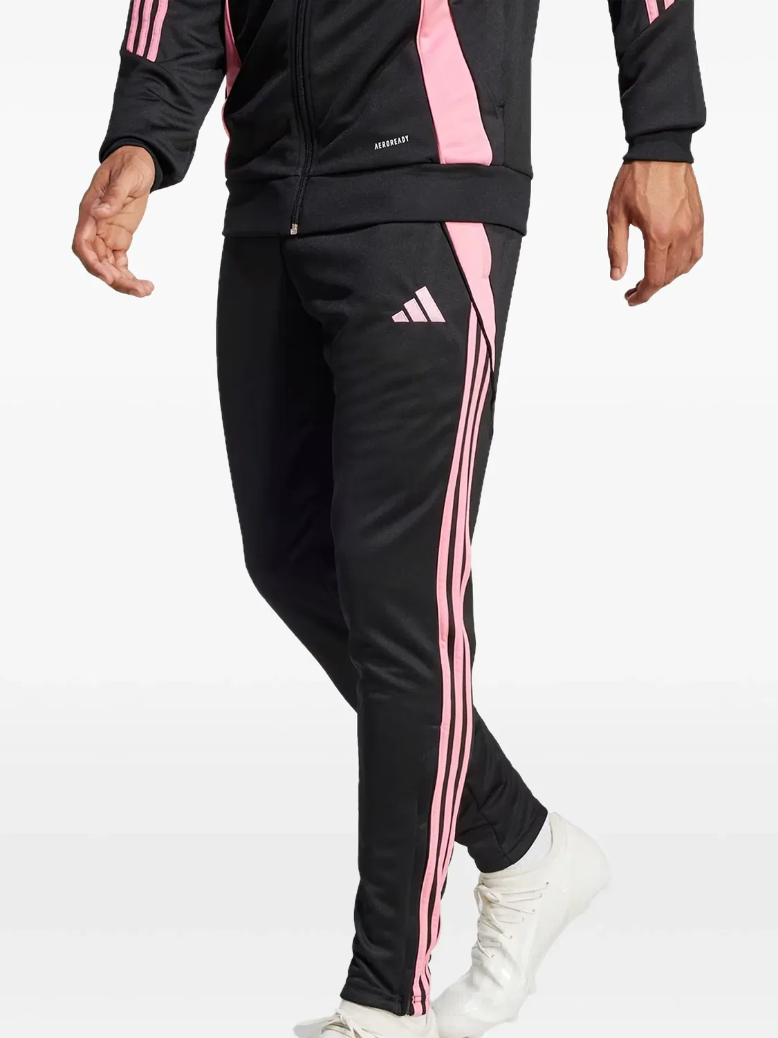 Спортивные брюки Tiro 24 со вставками Adidas, черный — фото 2