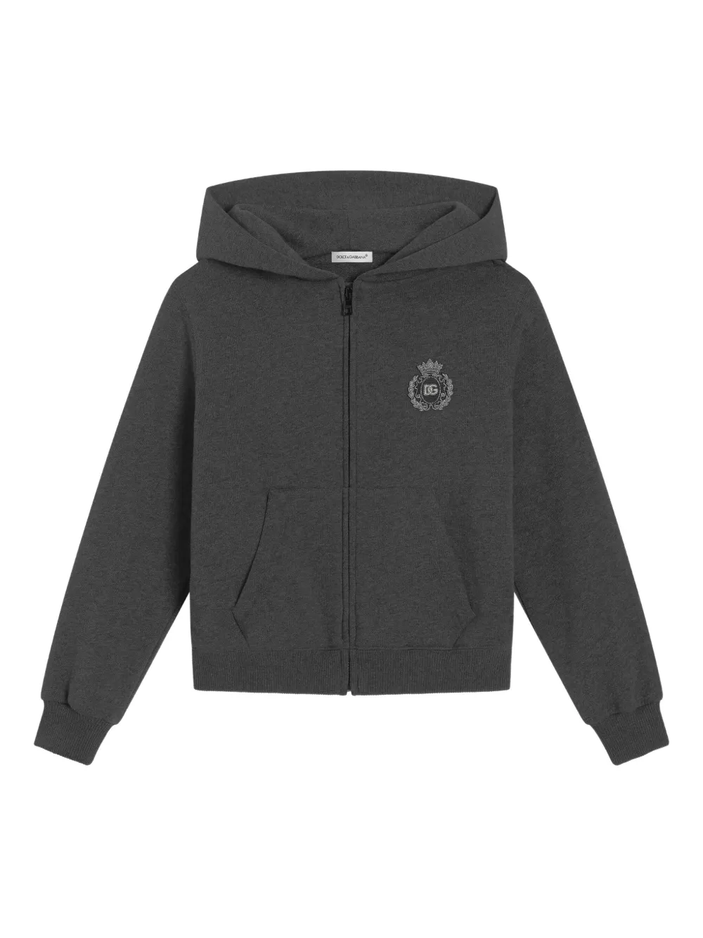 

Худи на молнии Dolce & Gabbana Kids, серый