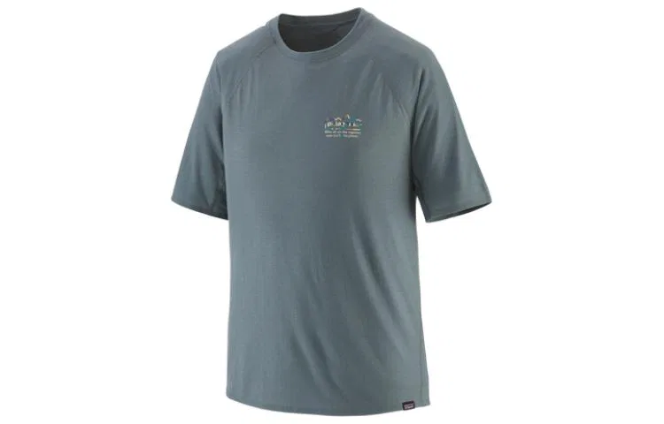 Мужская футболка с графическим принтом Capilene Cool Trail Graphic Shirt Patagonia, Nouveau Green